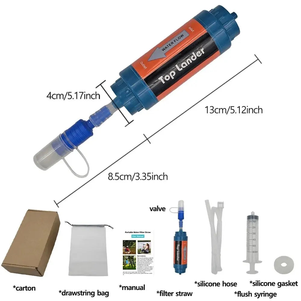 Outdoor Mini Portable Survival Water Purifier - Compact Emergency Filter