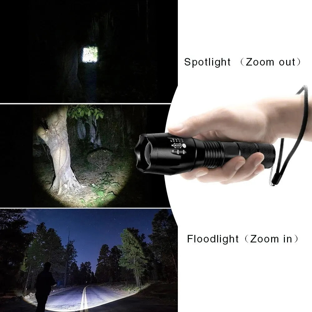 Ultra Bright LED Flashlight - 1000 Lumen Long-Range Tactical Light