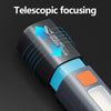 Rechargeable Super Bright LED Flashlight - Waterproof Zoom Camping Light