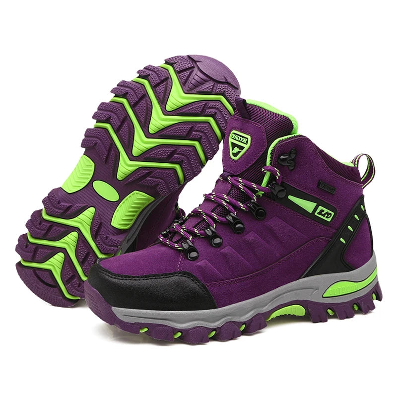 Outdoor Trekking Boots - Professional Breathable Women's Hiking Shoes