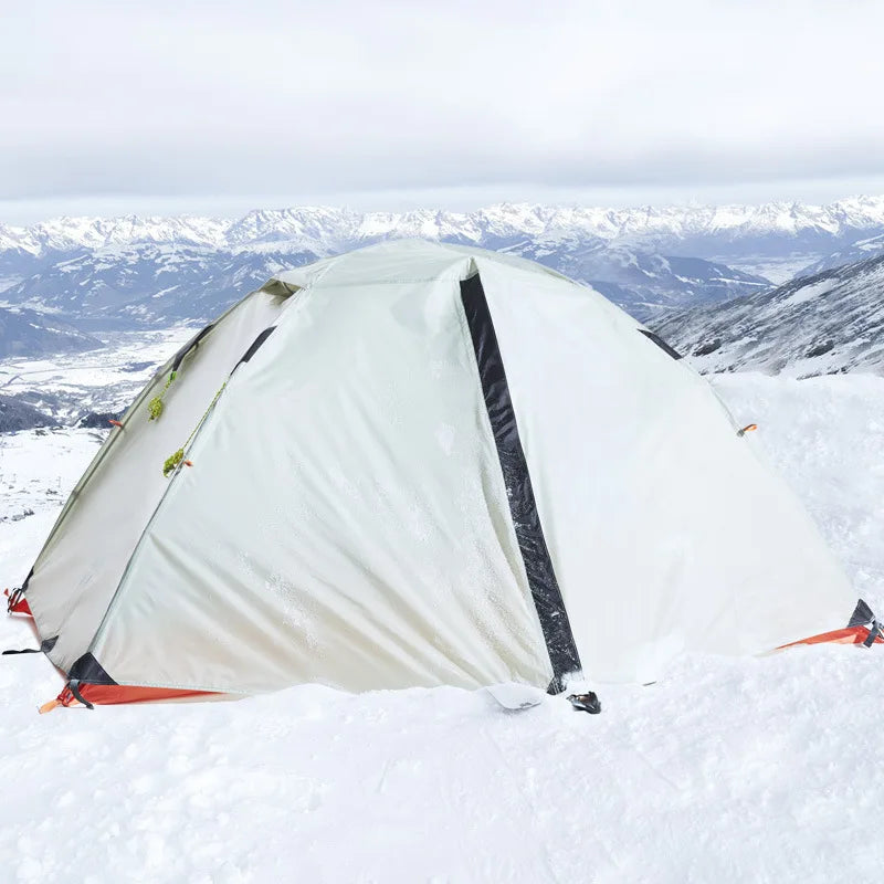Waterproof Camping Tent 2-Person - Windproof 4-Season Backpacking Shelter