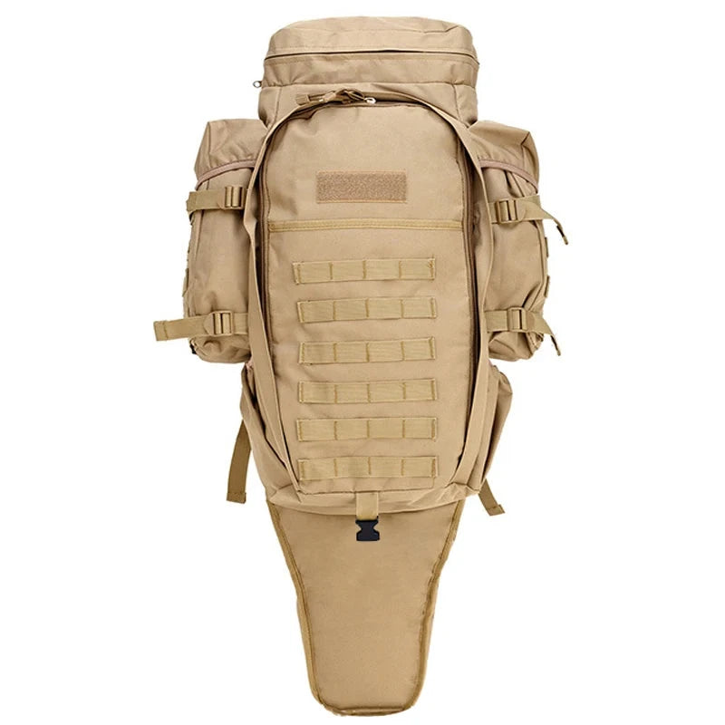 80L Waterproof Molle Camo Tactical Backpack - Large Capacity Military Pack
