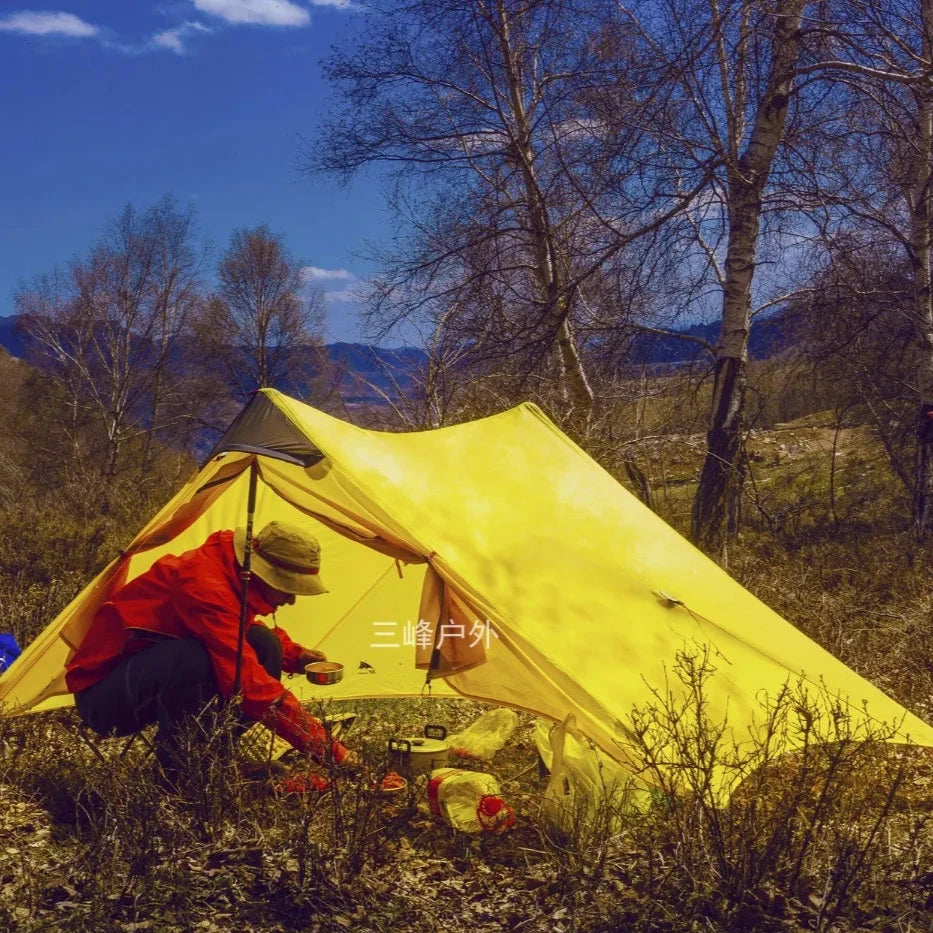 Ultralight Backpacking Tent 2-Person - Silicone-Coated Nylon Shelter with 3000mm Waterproof Rating