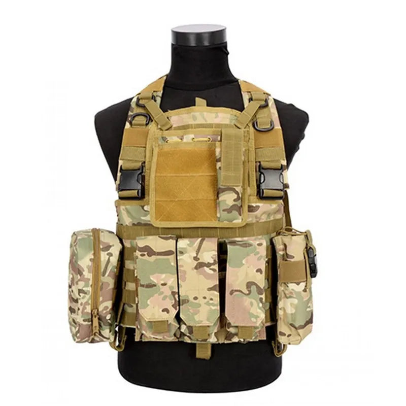 Military Tactical Vest - Molle Carrier Body Armor