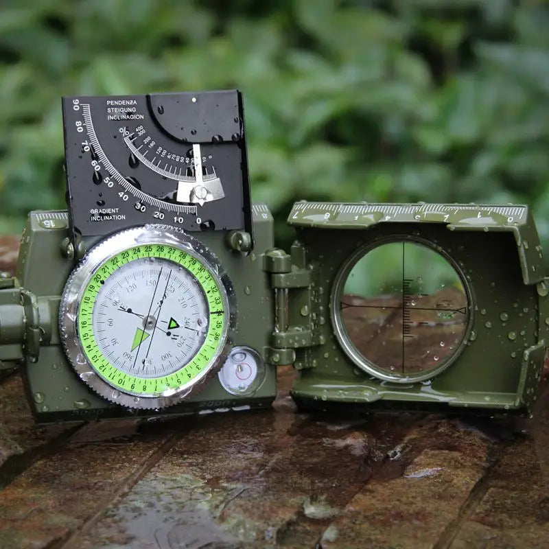 Survival Military Compass - Compact Waterproof Metal Navigation Tool
