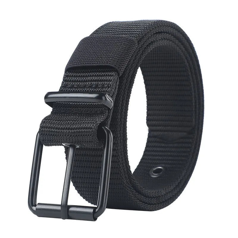 Canvas Simple Tactical Belt - Durable Fabric Casual Accessory