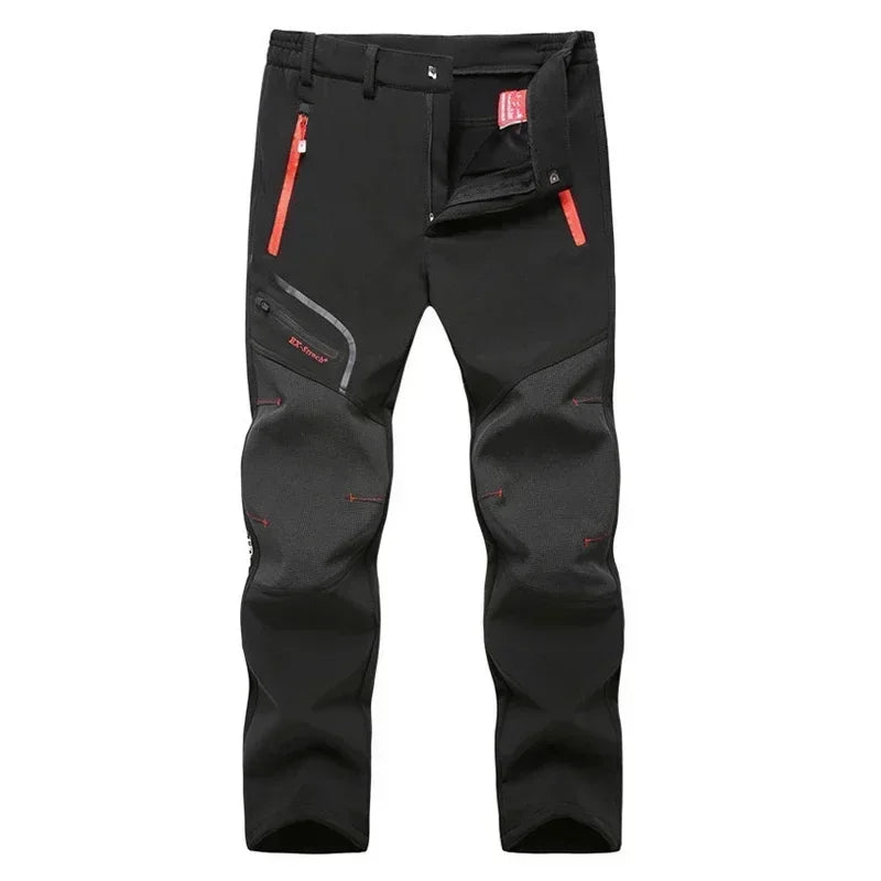 Waterproof Cargo Pants - Fleece-Lined Outdoor Adventure Trousers
