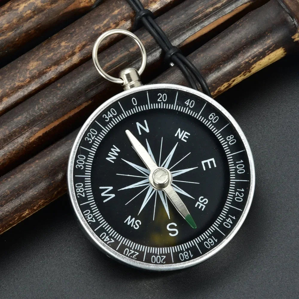 Mini Aluminum Compass - Waterproof Lightweight Navigation Tool for Outdoor Adventures
