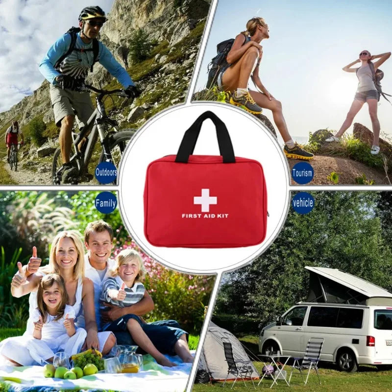 Emergency Survival Box - Durable Nylon First Aid Storage Bag