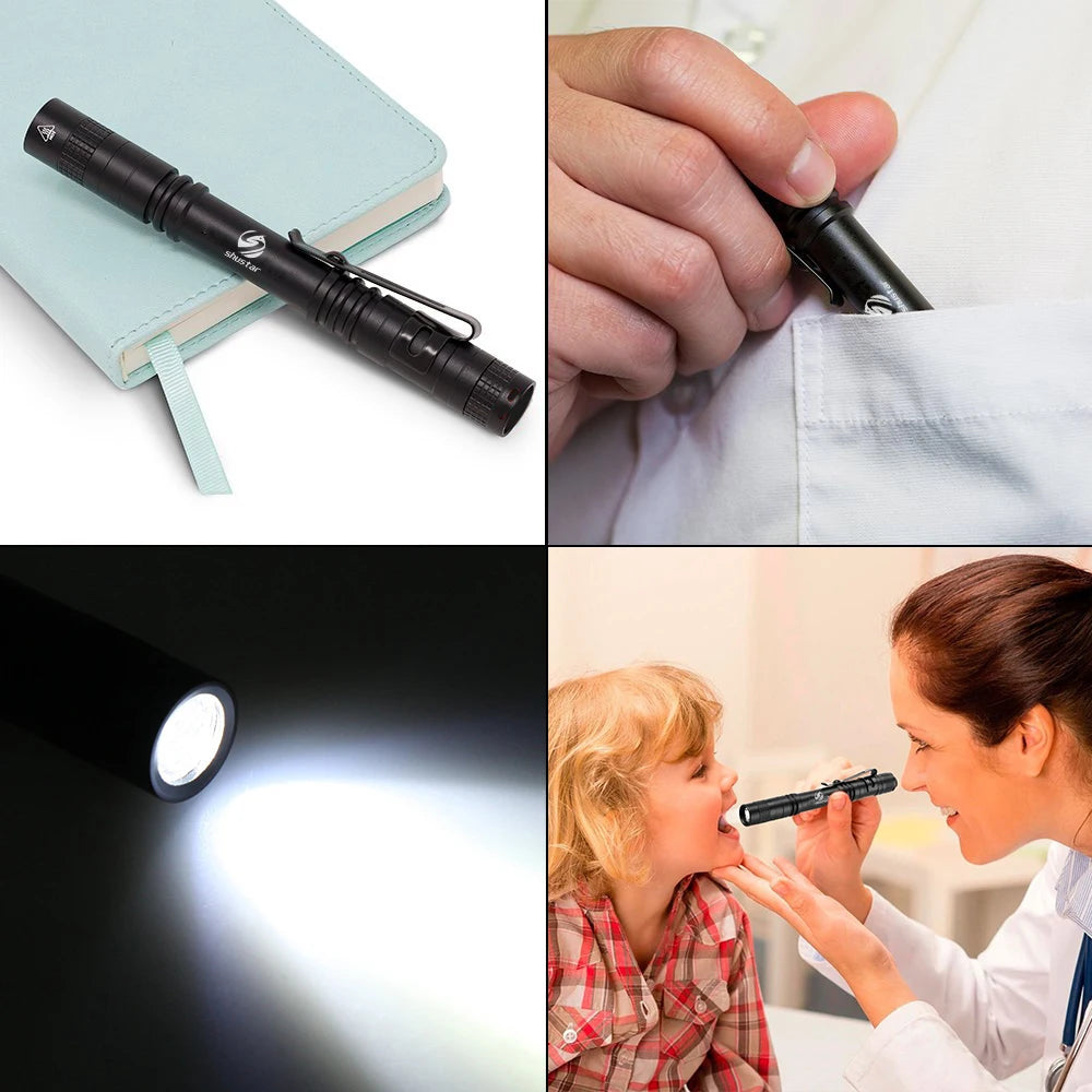 Pen Light Mini Portable LED Flashlight