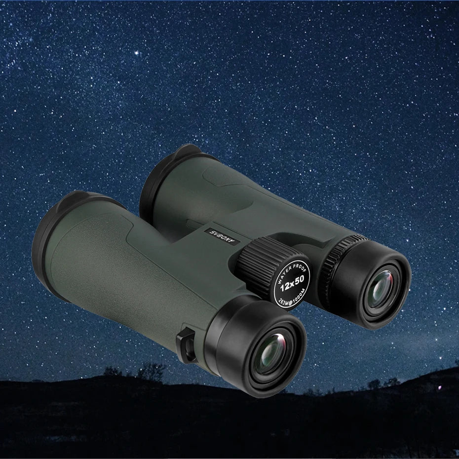 SVBONY SA203 12x50 Professional Binoculars - BAK4 Prism IPX7 Waterproof HD Optics for Birdwatching & Stargazing