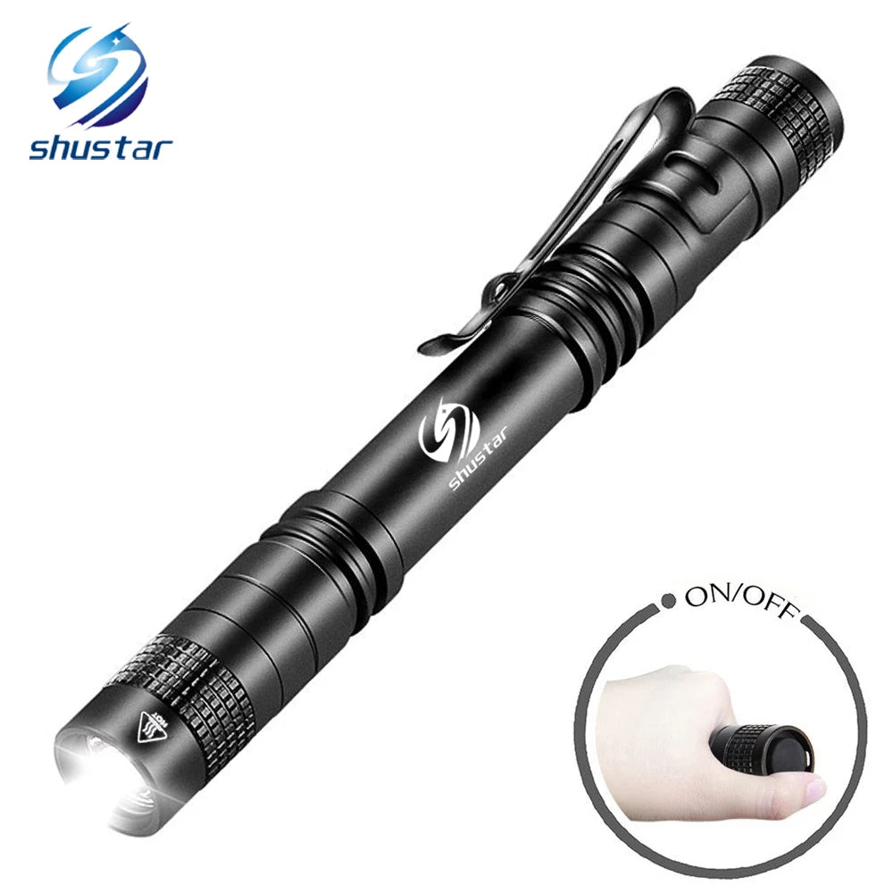 Pen Light Mini Portable LED Flashlight - 1000 Lumen Compact Tactical Light